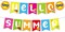 Hello Summer Banner - No DIY, Summer Banner for Summer Party Decorations, Hello Summer Sun Signs for Birthday Beach Pool Decorations, Tropical Party Decorations